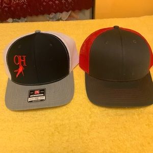 RICHARDSON Caps two colors Grey/White/Black plus Grey/ Red